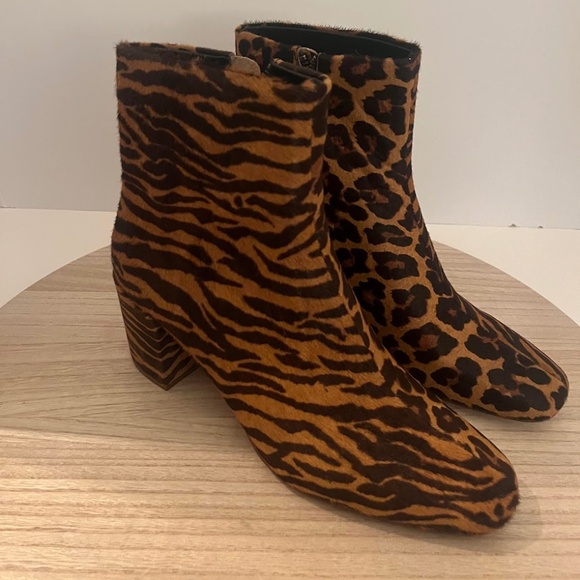 Splendid Mixed Animal Print Ankle Boots – Size 8.5 - Picture 1 of 8